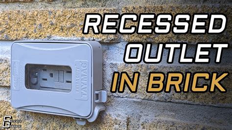 how to cut a brick wall for electrical box|recessing receptacle in brick.